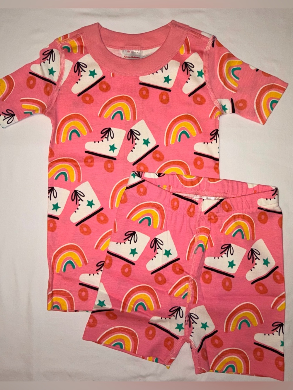 Hanna Anderson Hanna Jams shortie pajamas with ice skates sz 4 NWT